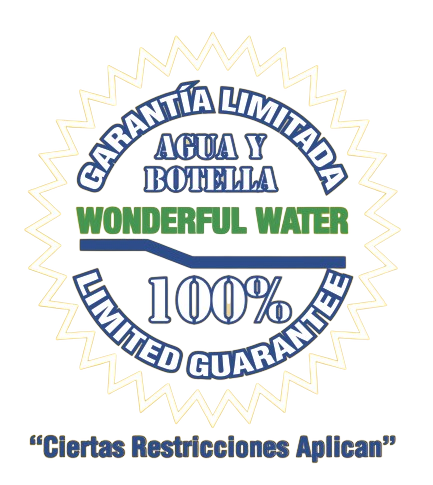 wonderful water logo garantia limitada